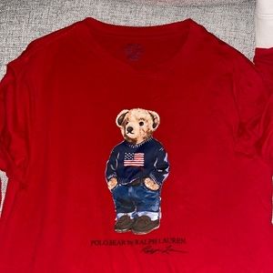 Boys Polo Bear Long Sleeve T-Shirt Size XL